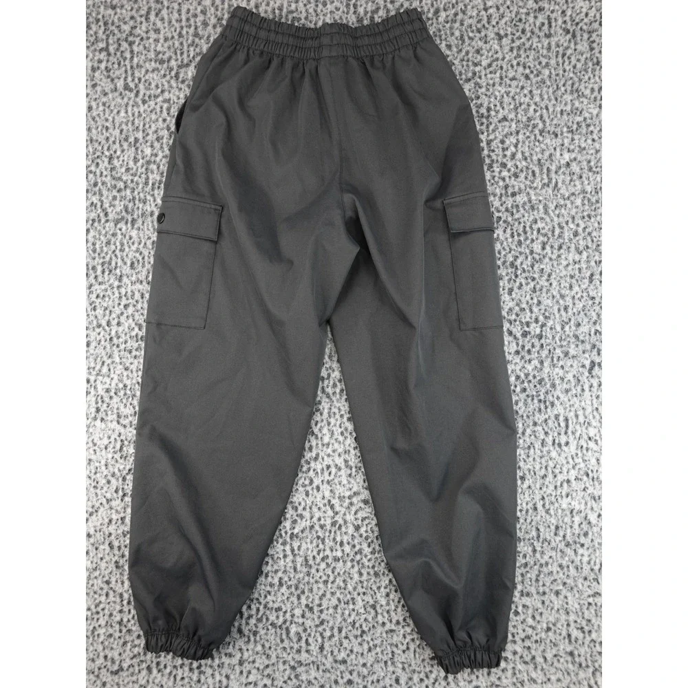 Nike Cargo Joggers‎ Youth Medium Grey Elastic Waist Swoosh Logo